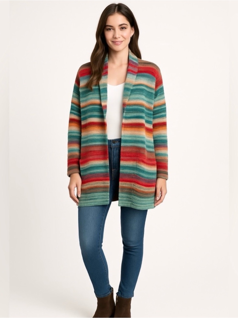 Ralph Lauren Serape belted cardigan sweater